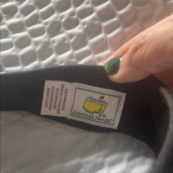 American Needle Black Visor with Masters Logo - Picture 2 of 5